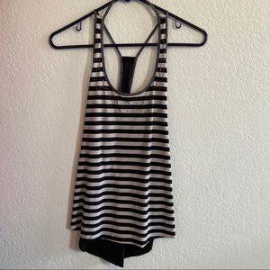 A black and whites striped t-shirt